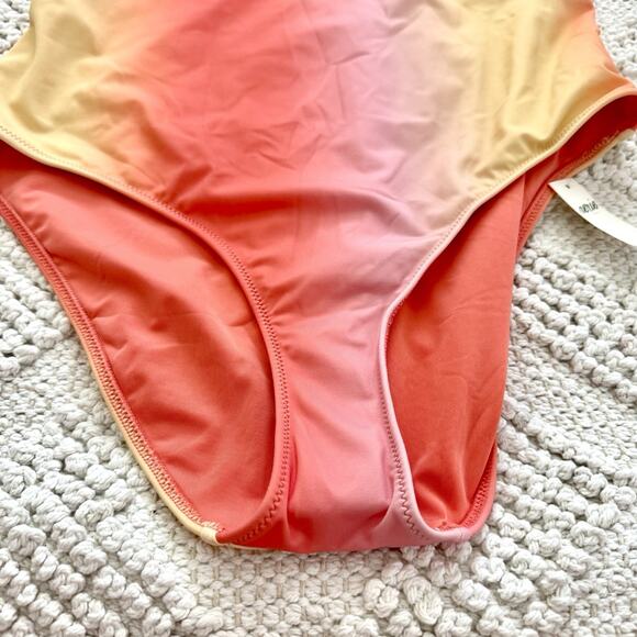 Aerie One Piece Full Coverage One Shoulder Pastel Swimsuit Women’s Size Large - Picture 8 of 12